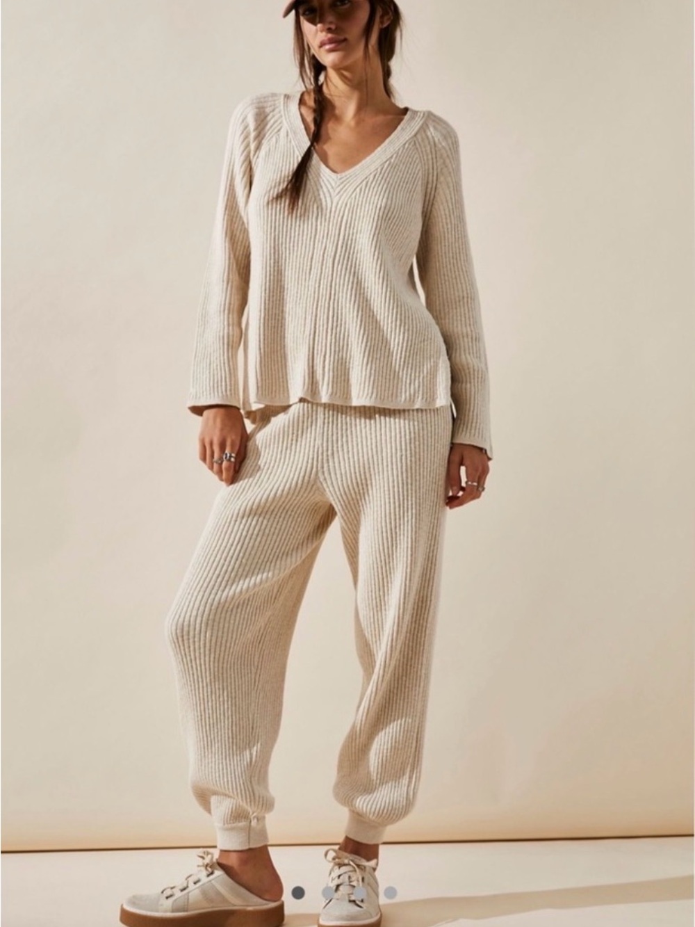 Justine Sweater Set - Natural